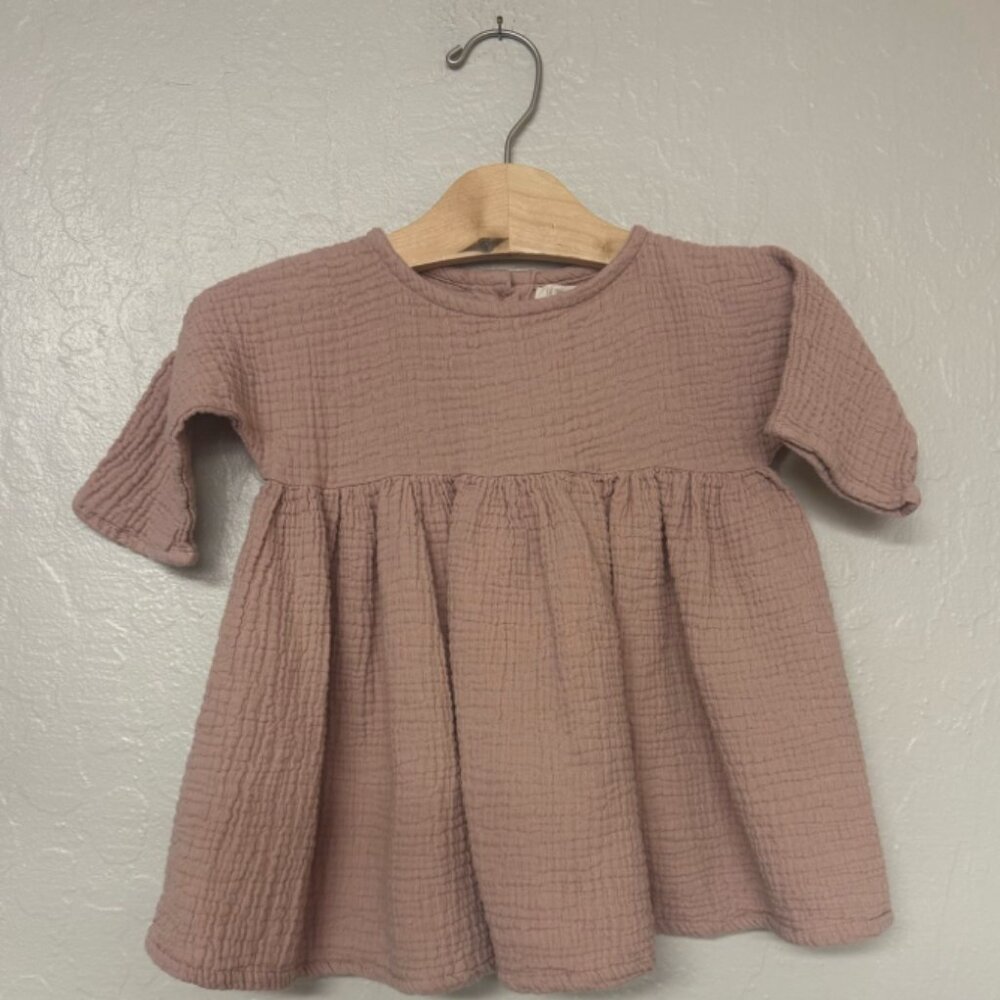 $26 ADD ON the simple folk girl's muslin dress 3-6M Zara Hanna Andersson